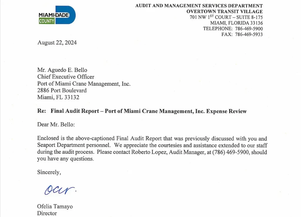 Port of Miami Critical Management: History of Mismanagement in Miami-Dade County 11 port miami 32 Copy 1 1