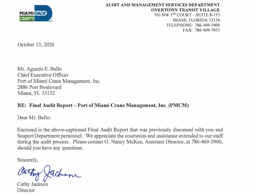 Port of Miami Critical Management: History of Mismanagement in Miami-Dade County 9 port miami 34 Copy 2