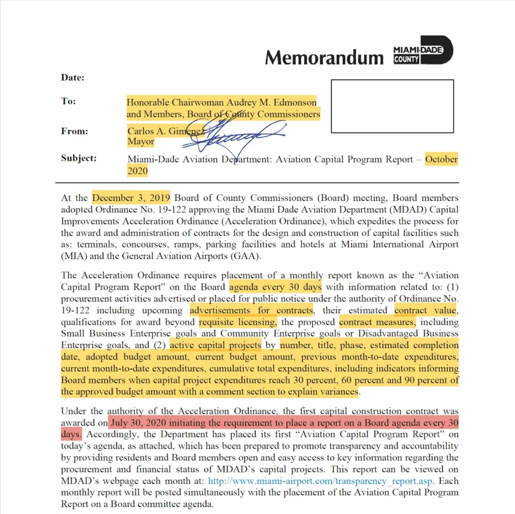 Kevin Marino Cabrera and Daniella Levine Cava and Modified Ordinance No. 19-122. Objectives? 2 Kevin Marino Cabrera and Daniella Levine Cava and Modified Ordinance No. 19-122. Objectives?