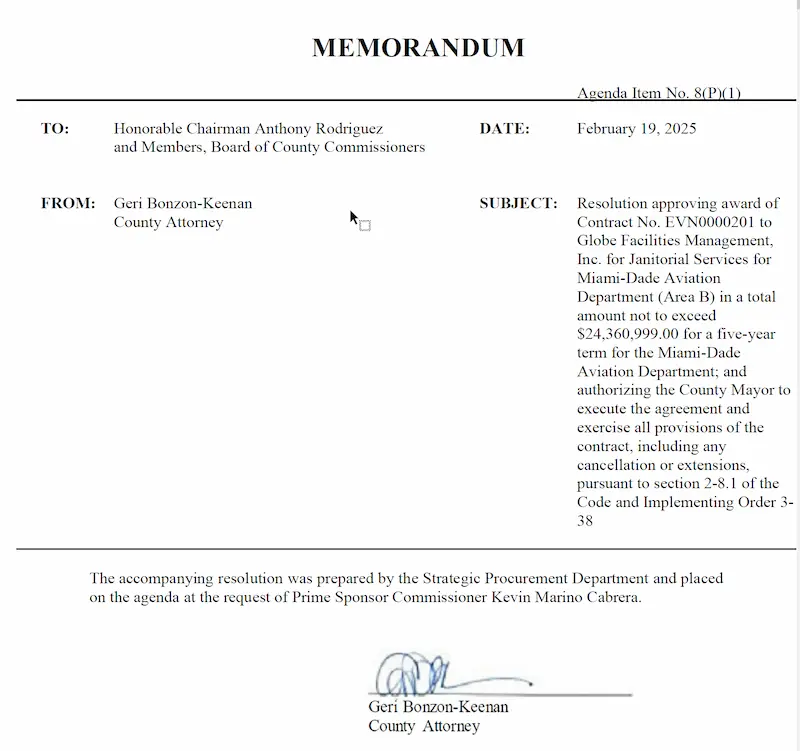 ¿Es lógico que el Condado Miami-Dade contrate empresas con sede fuera del condado? 4 ¿Es lógico que el Condado Miami-Dade contrate empresas con sede fuera del condado?