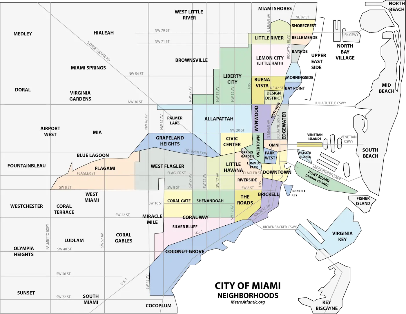 ¿En qué pierden el tiempo nuestros comisionados del Condado Miami-Dade? 1 Miami neighborhoodsmap