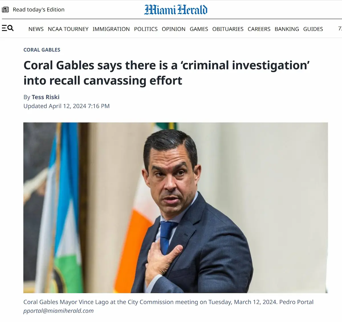 Corrupción y Crisis Política en Coral Gables: Una Ciudad Dividida 18 Corrupción y Crisis Política en Coral Gables: Una Ciudad DivididaCorruption and Political Crisis in Coral Gables: A Divided City