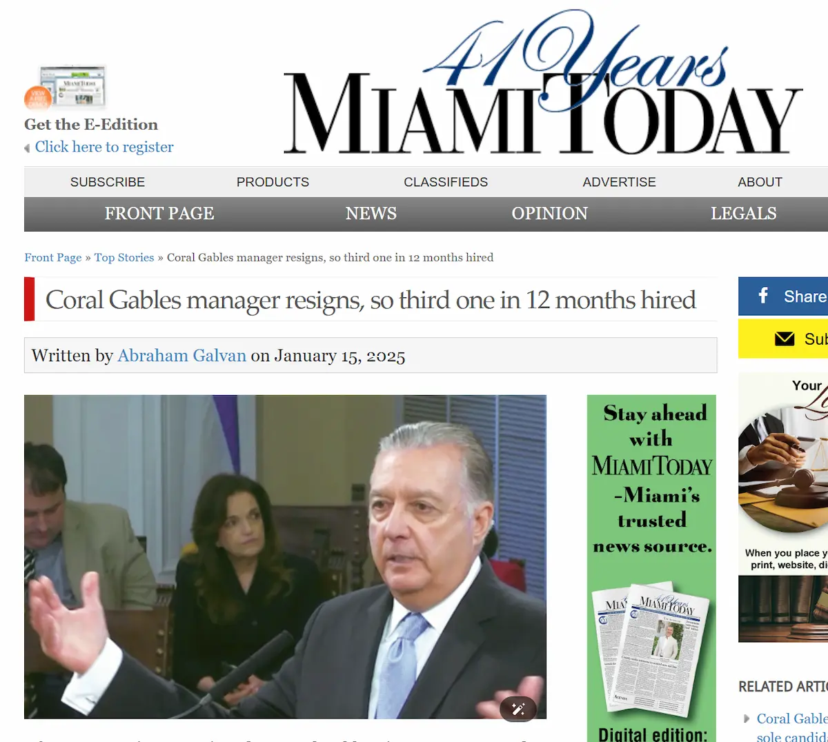 Corrupción y Crisis Política en Coral Gables: Una Ciudad Dividida 21 Corrupción y Crisis Política en Coral Gables: Una Ciudad DivididaCorruption and Political Crisis in Coral Gables: A Divided City