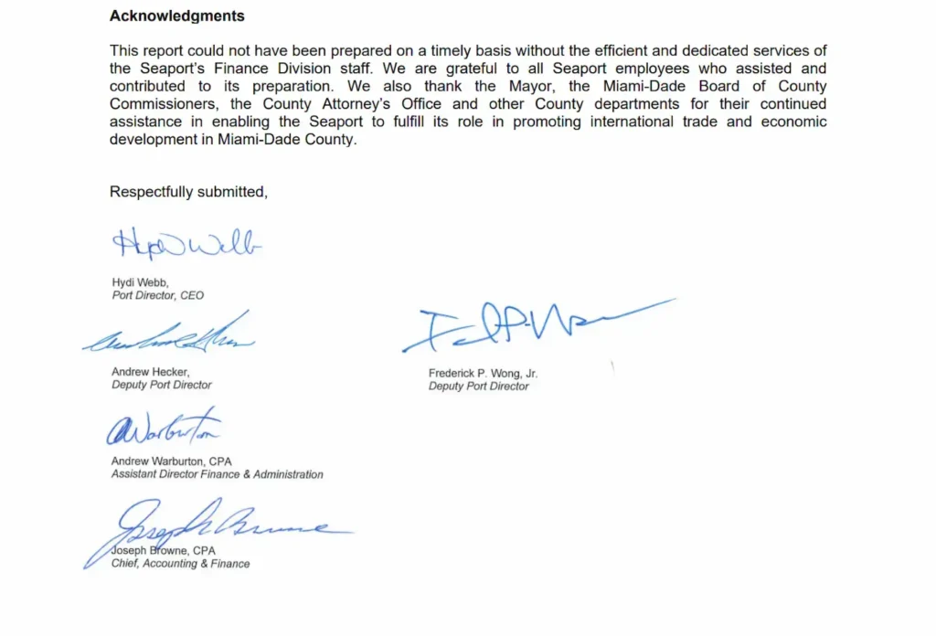 Port of Miami Critical Management: History of Mismanagement in Miami-Dade County