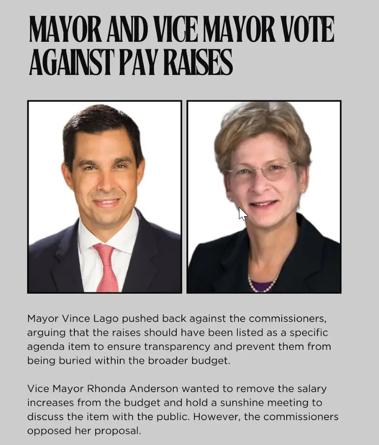 Aumentos salariales en los gobiernos locales Miami-Dade y Ciudades: ¿Transparencia - Corrupción - Estrategia política?