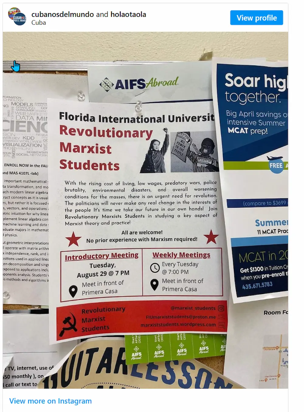Preocupación en Universidades en Miami-Dade: Son Centros de Conocimiento - No Trincheras Políticas - ni Foco de Terroristas. 2025. Concern in Miami-Dade Universities: They Are Centers of Knowledge - Not Political Trenches - or Hotbeds of Terrorists: 2025