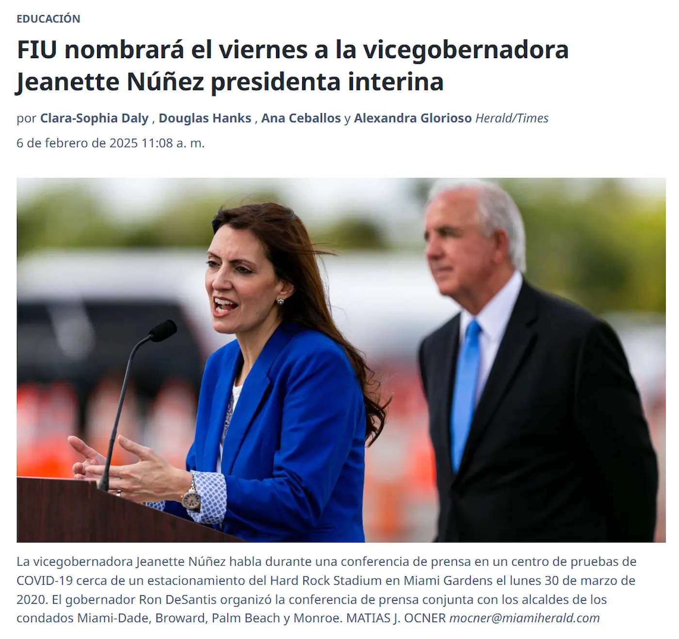 Preocupación en Universidades en Miami-Dade: Son Centros de Conocimiento - No Trincheras Políticas - ni Foco de Terroristas. 2025. Concern in Miami-Dade Universities: They Are Centers of Knowledge - Not Political Trenches - or Hotbeds of Terrorists: 2025