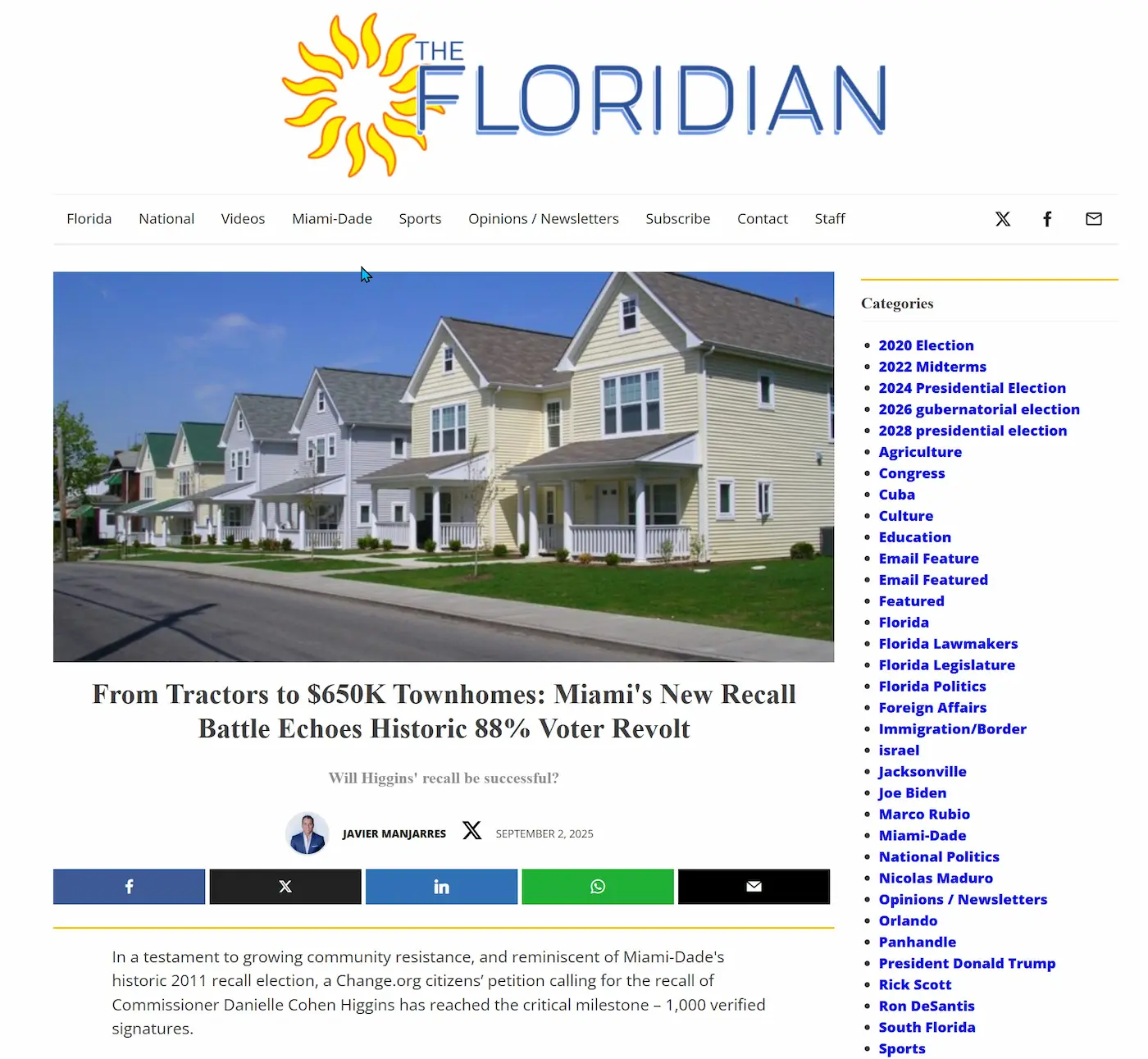 El Recall Contra Daniella Cohen Higgins: Una Lucha por la Transparencia en Miami-Dade 2025The Recall Against Daniella Cohen Higgins: A Fight for Transparency in Miami-Dade 2025