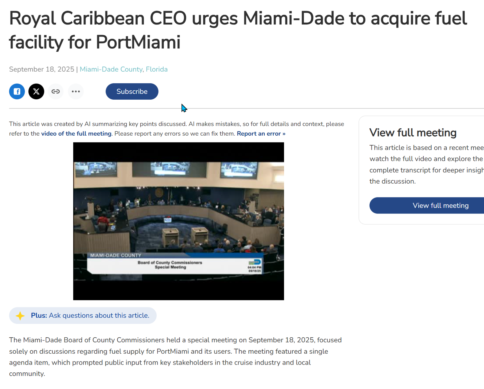 PortMiami en jaque 2025: ¿guardar un museo de tanques… o construir el futuro?