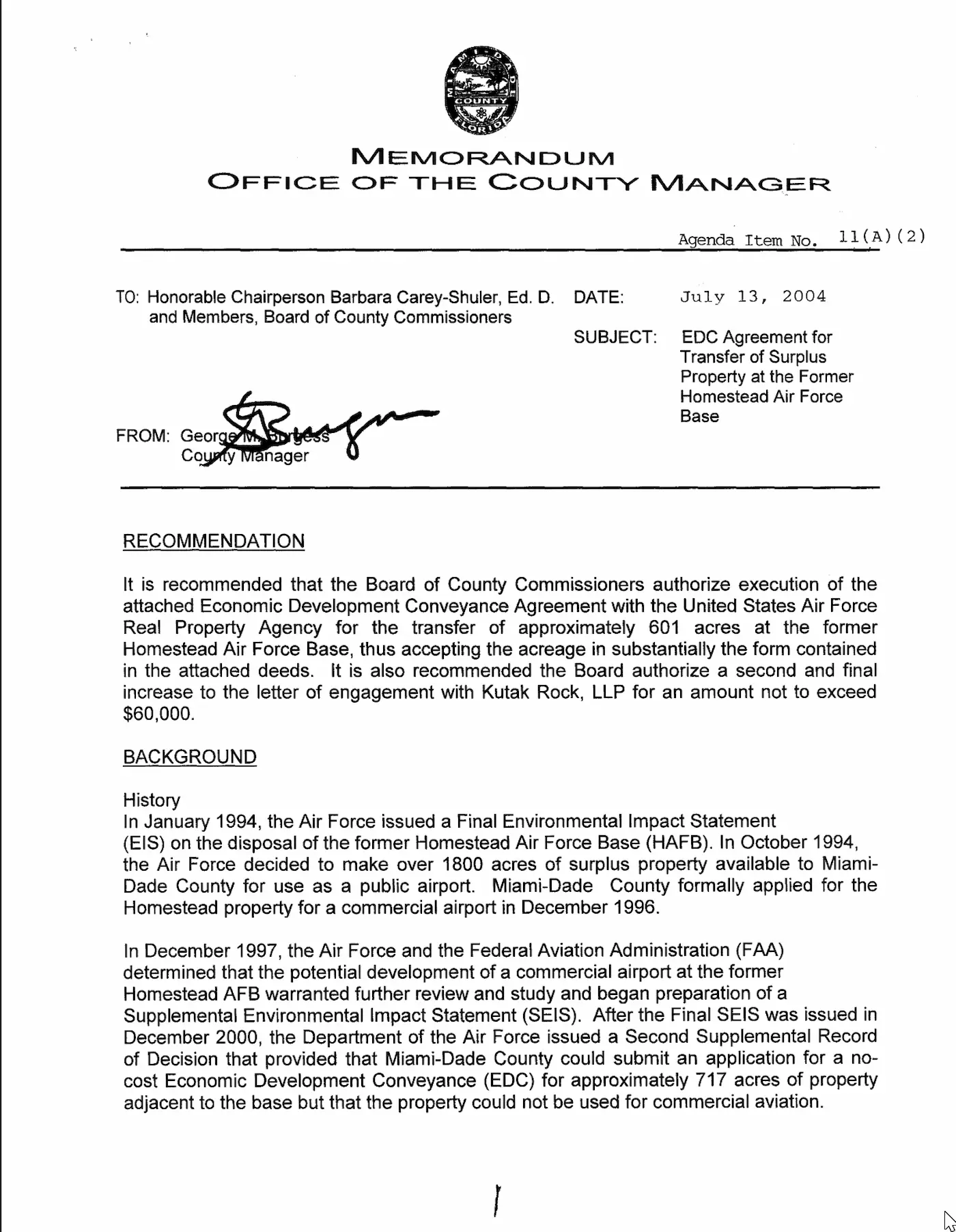 El contrato Amazon - Miami-Dade: tres comisionados - tres firmas - y una penalidad escalonada