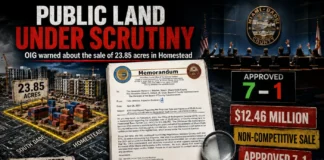 Homestead Town Center: OIG alerted on 23.85 public acres and Miami-Dade approved sale Homestead Town Center: OIG alerted on 23.85 public acres and Miami-Dade approved sale