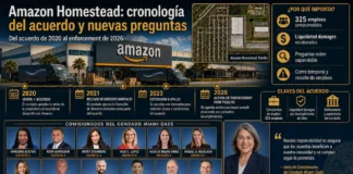 Amazon – Miami-Dade contract: 3 commissioners – 2 consecutive concessions 1 sponsor – 1 escalating penalty