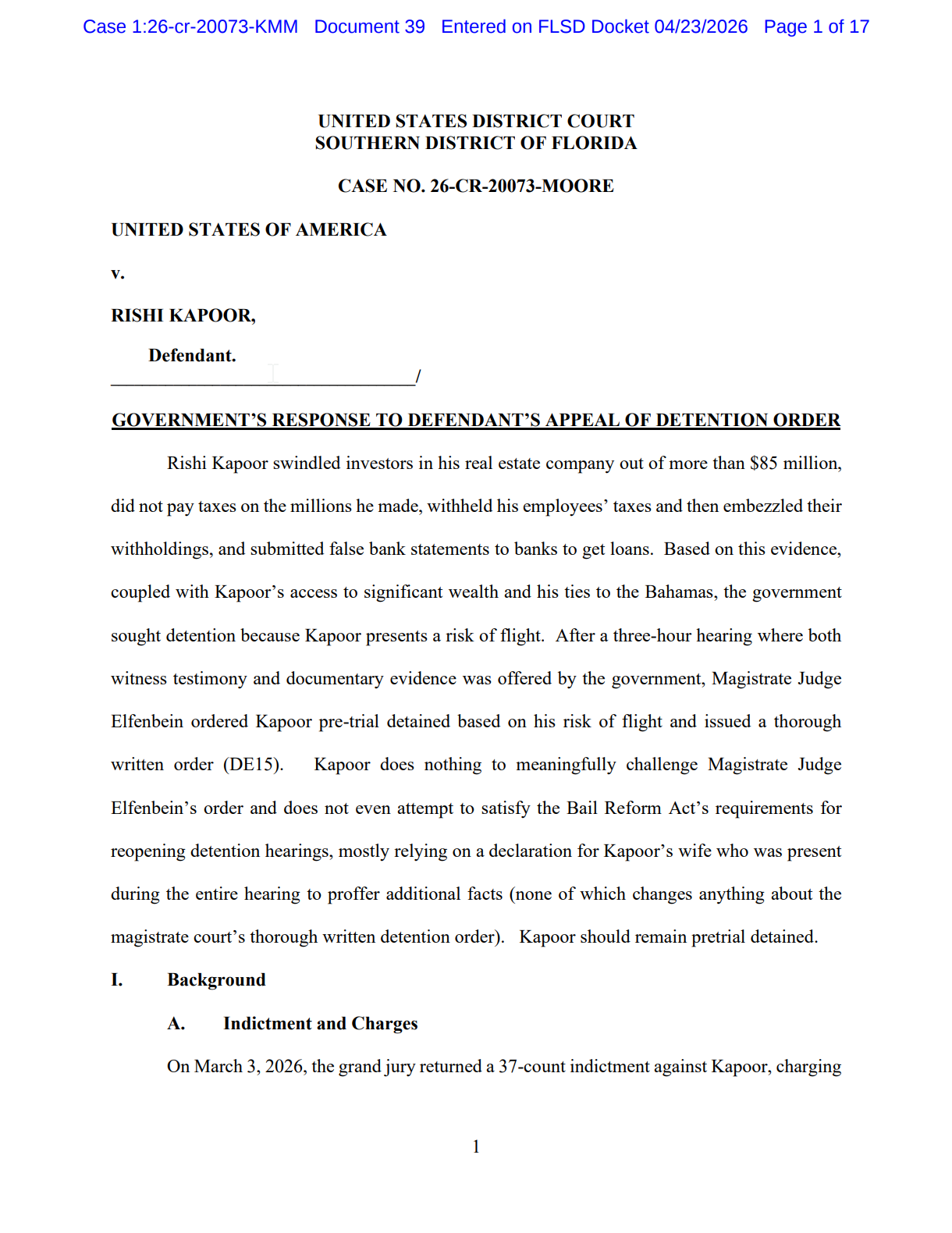 Kapoor case: the historic scandal that touches 2 mayors in Miami-Dade