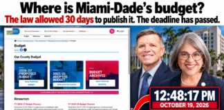 ¿Dónde está el presupuesto Adoptado de Miami-Dade?