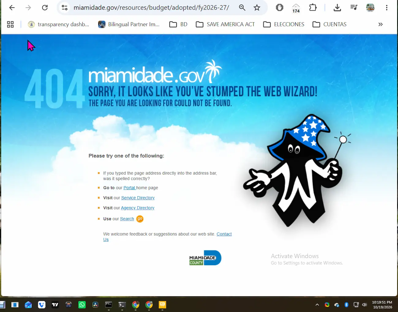 presupuesto Adoptado de Miami-Dade